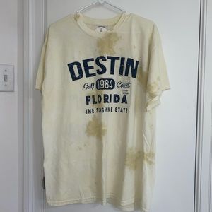 Gildan Yellow Destin Florida Tie Dye T-Shirt